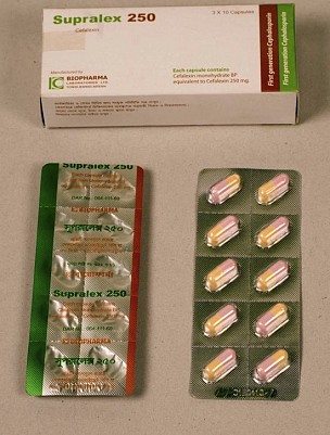 Cephalexin BP 250 <em>(Supralex 250mg )</em>